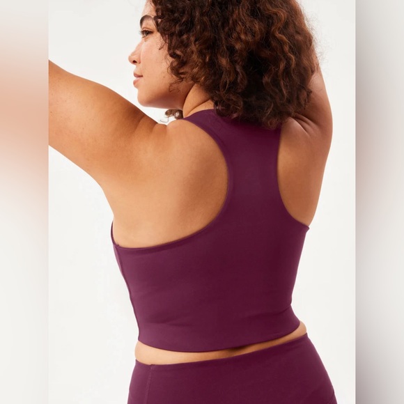 Girlfriend Collective Plum Paloma Racerback Bra - Picture 6 of 15